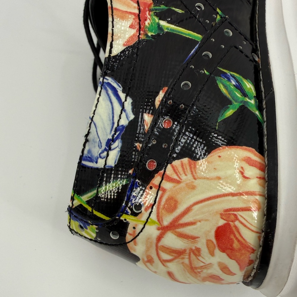 Cole Haan Grand.OS Wingtip Oxford Floral Patent Leather Lace-Up Brogue Shoes - Picture 10 of 16